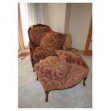 Henredon Accent Chair & Ottoman