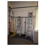 Ladders, Rake, Broom, & Garden Tools