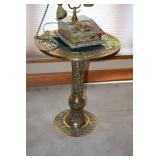 Vintage Marble Telephone on Brass Side Table
