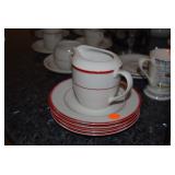 Creamer & Plates