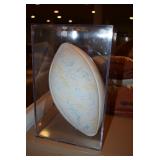 Autographed Football in Case