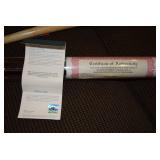 Certificate For Autographed MIchael Jordan Baseball Bat