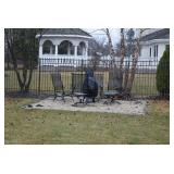 Patio Chairs and fire pit 