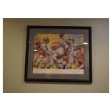 Football Art autographed 