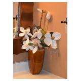 Artificial Flowers & Vase