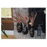 Vases W/Artificial Plants