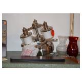 Ceiling Fan W/Lights & Vases