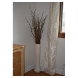 Floor Vase W/Artificial Plant