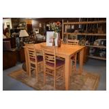 Pub Height Table & 4 Chairs