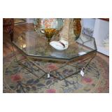 Glass & Metal Coffee Table