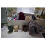 towels, bathroom items