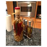 kitchen bottle decor