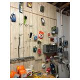 assorted garage items