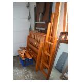 Wooden Bed Frame & Ladder