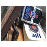 Old Stlye Light Sign & Miller Lite Sign