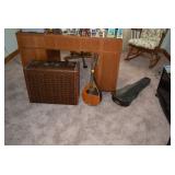Mandolin, Guitar Case, & Suitcase 