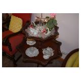 2 Tier Table w Home Decorations