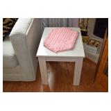 Side Table & Embroidered Mat