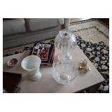 Hurricane Lamp & Magazines