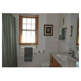 Towels, Shower Curtain, & Art