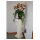 Plant Stand & Artificial Plant