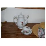 Tea Pot, Cup, & Saucer