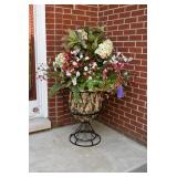 Outside Pot w/ Artificial Plant