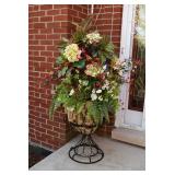 Outside Pot & Artificial Plant