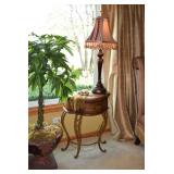 Side Table & Lamp