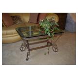 Coffee Table & Artificial Plant