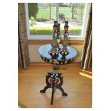 Side Table w Candle Holders