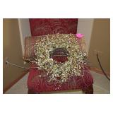 Chair, Pillow, & Wreath