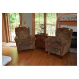 Walter E Smithe Chairs & Side Table
