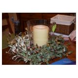Wreath w Candle 