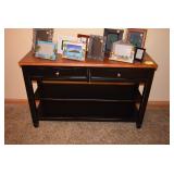 Console Table w Picture Frames