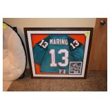 Autographed Miami Dolphins Dan Marino Framed Jersey