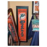Miami  Dolphins Super Bowl Framed Banner 1/13/74