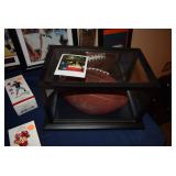 Football in Case Signed by Dan Marino