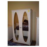 White Armoire w Mirrors