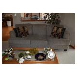 Sofa, pillows, home decor, coffee table