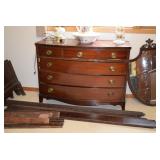 Four drawer dresser, decor 
