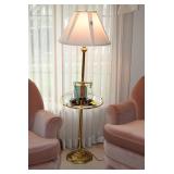 Arm chairs, floor lamp