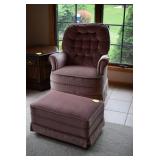 Armchair with ottoman