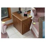 Side table, decor items