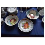 Floral china candy dishes