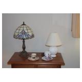 Nightstand, Lamps, & Decor