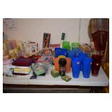 Kitchen Towels, Plastic Cups, Candles, & Napkins