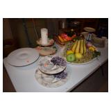 Serving Platters & Assorted Fruit