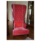 Christopher Guy Red High Back Chair (we have 2 chairs) - Private showing available
