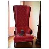 Christopher Guy Red High Back Chair (we have 2 chairs) - Private showing available